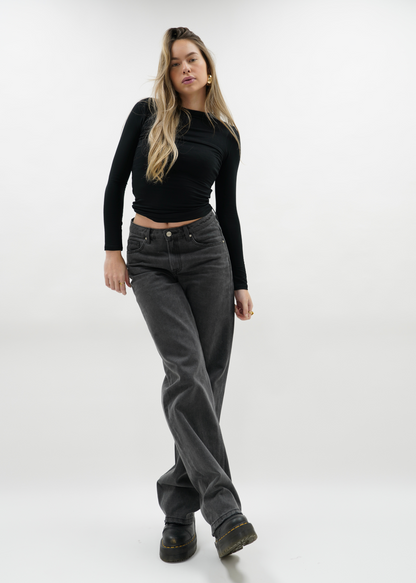 Low waist jeans dark grey (tall)