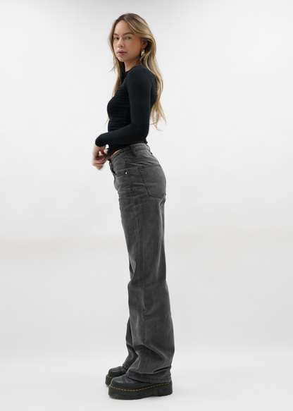 Low waist jeans dark grey (tall)