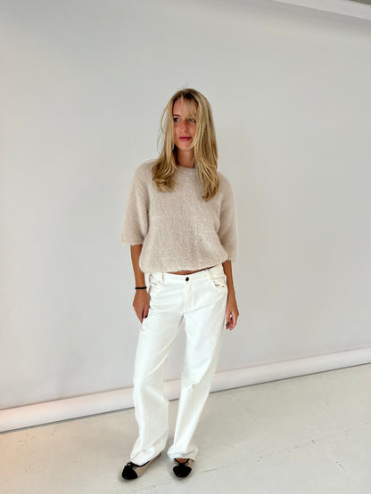 Elise t-shirt knit - Beige