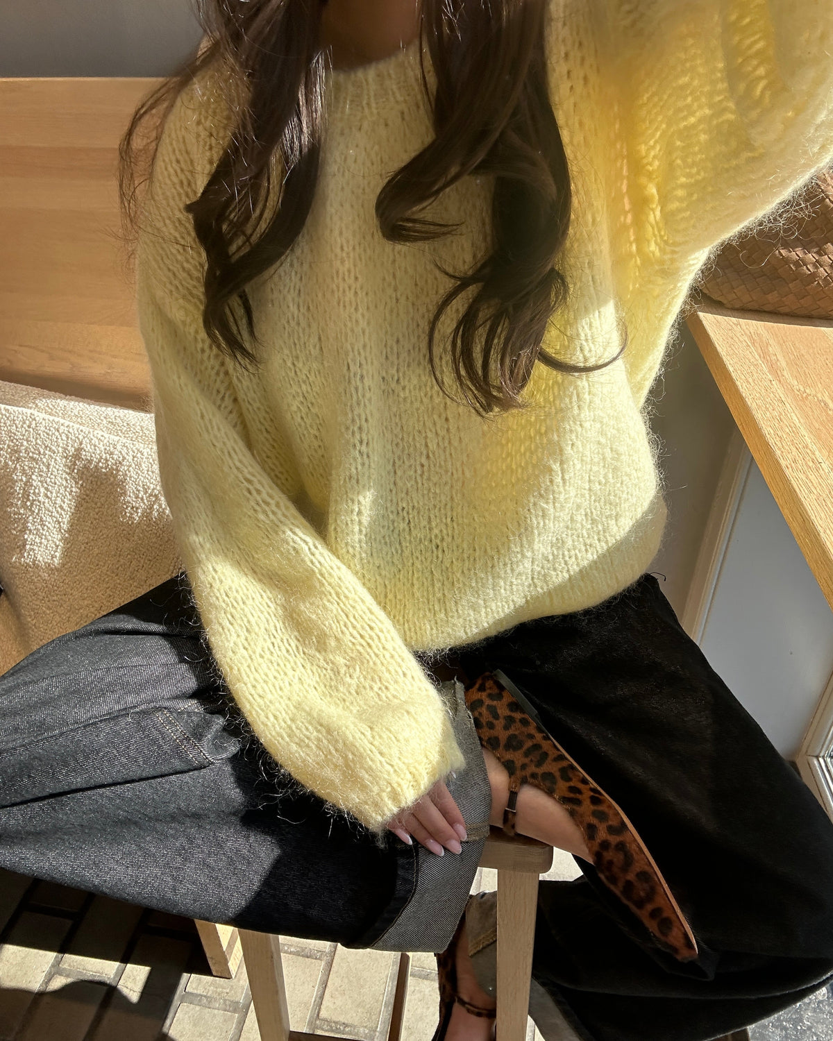 Genevieve oversized knit - Yellow
