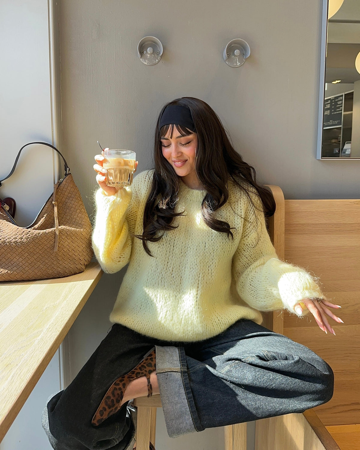Genevieve oversized knit - Yellow