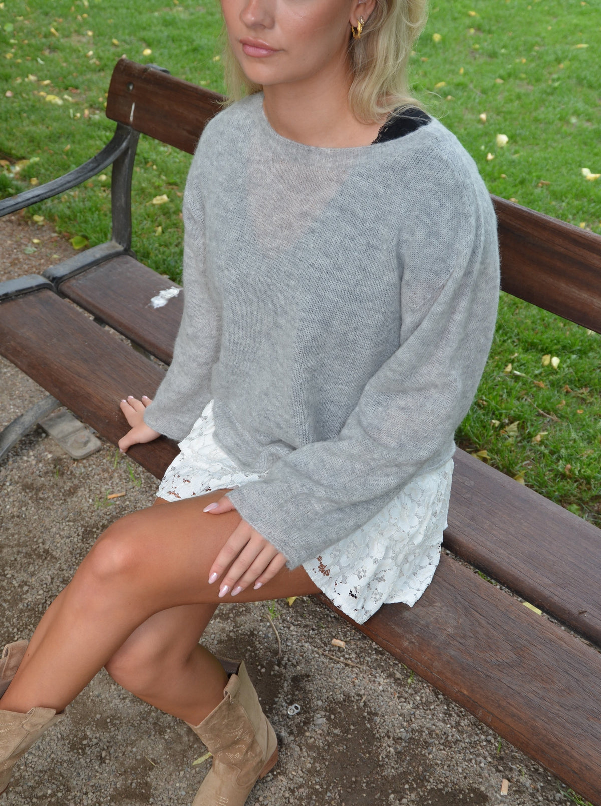 Ciara knit - Light grey
