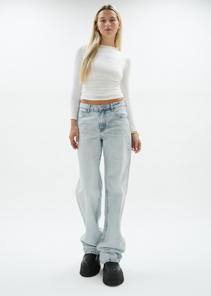 Low waist jeans light washed blue (tall)