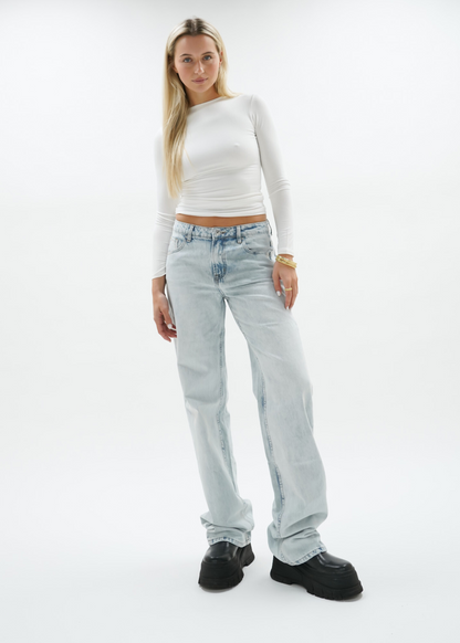 Low waist jeans light washed blue (tall)