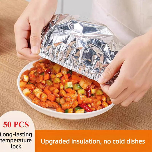 💥home dining table food container aluminum foil heat-retaining cover