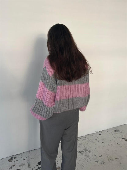 Mathilde & Anna - Knit Pink/grey