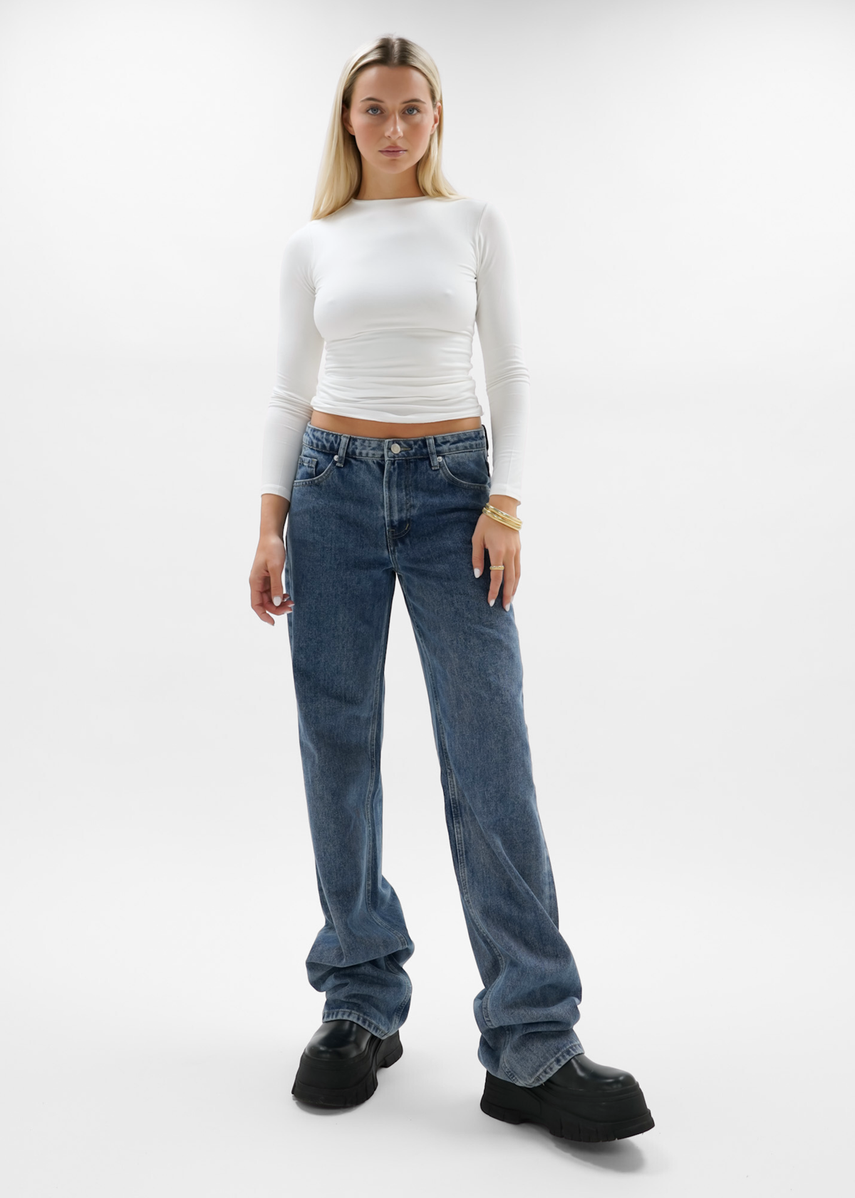 Low waist jeans dark blue (tall)