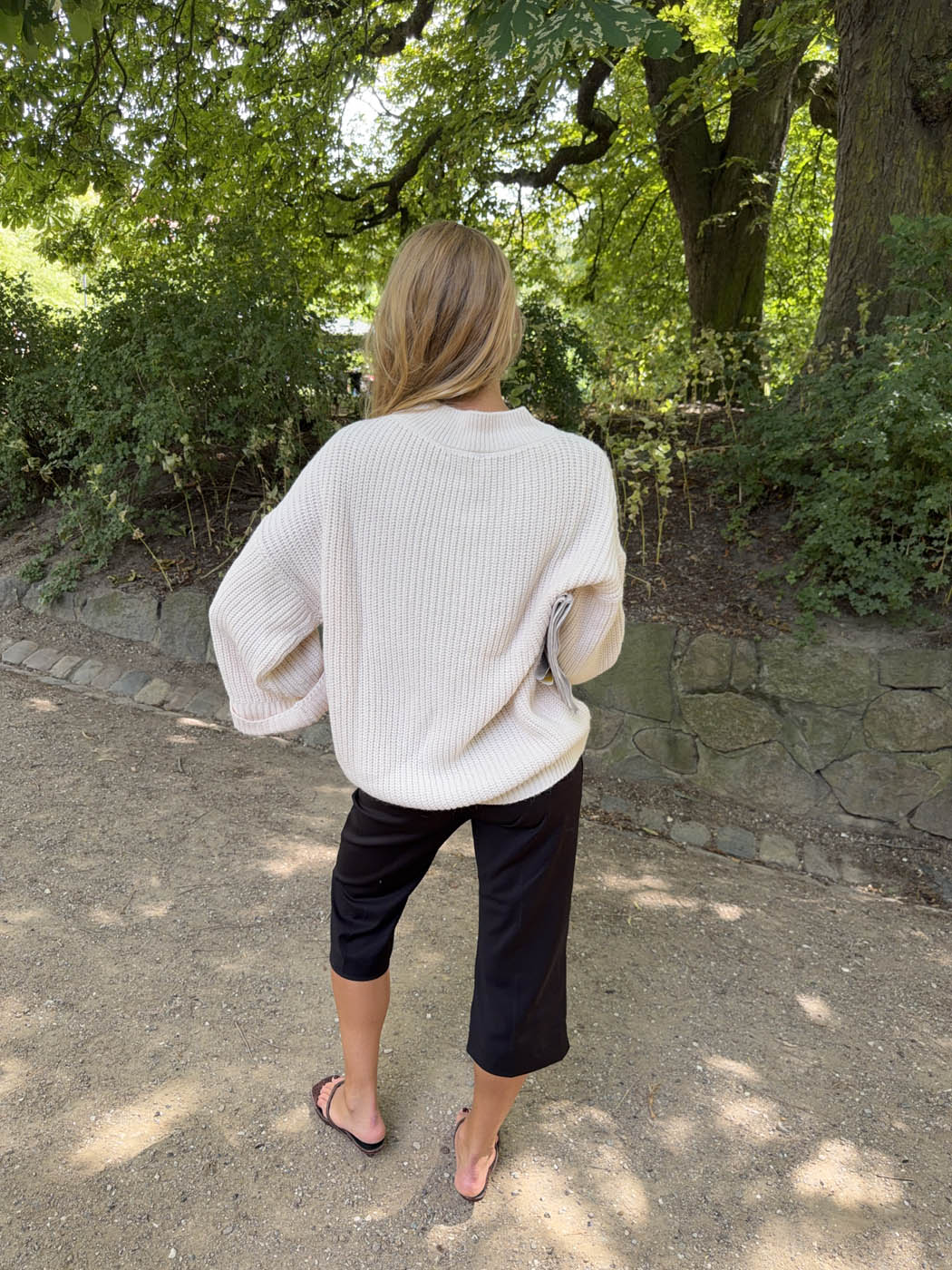 Carina knit with sleeve detail - Beige
