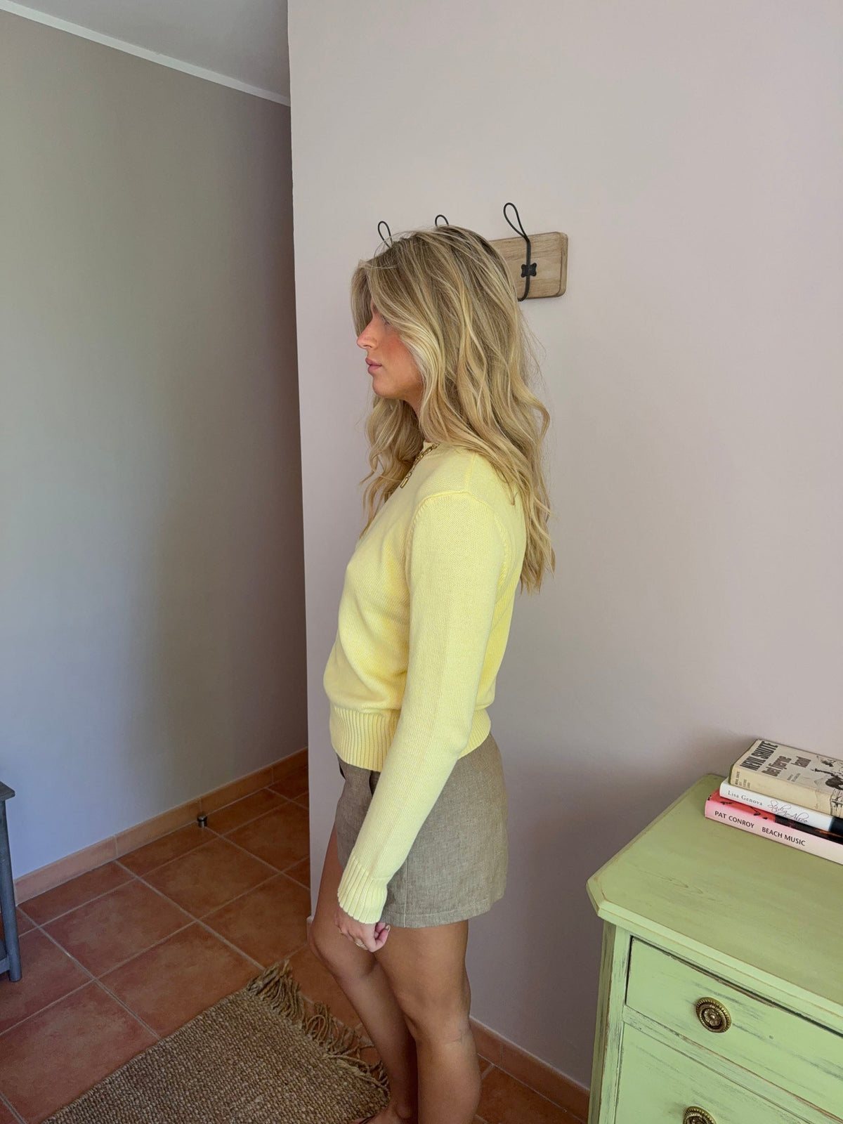 Beatrice knitted sweater – Yellow