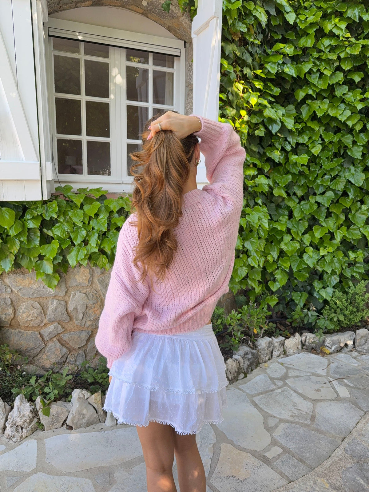 Raffaella cable knit – Pink